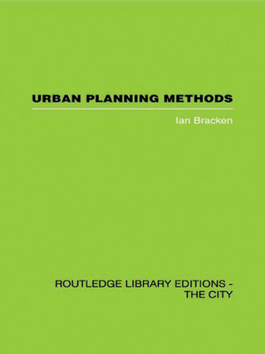 cover image of Urban Planning Methods